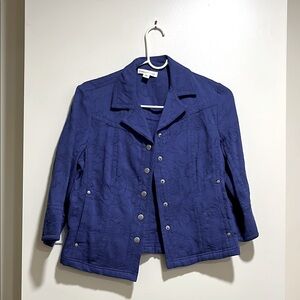 Coldwater Creek size P6 blue jacket